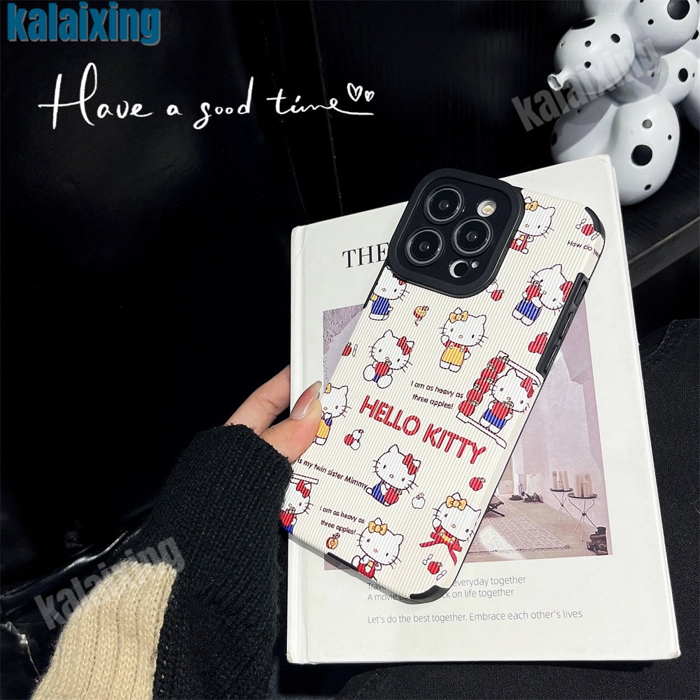 Ốp Điện Thoại Mềm Hình Hello Kitty Cho iPhone 11 12 13 14 Pro Max 14 Plus Xs Max X XR 7 8 Plus