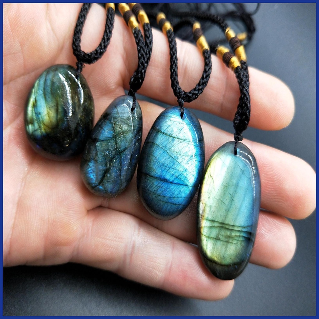 Vòng cổ Đá Labradorite Thời Trang Cho Nam Và Nữ