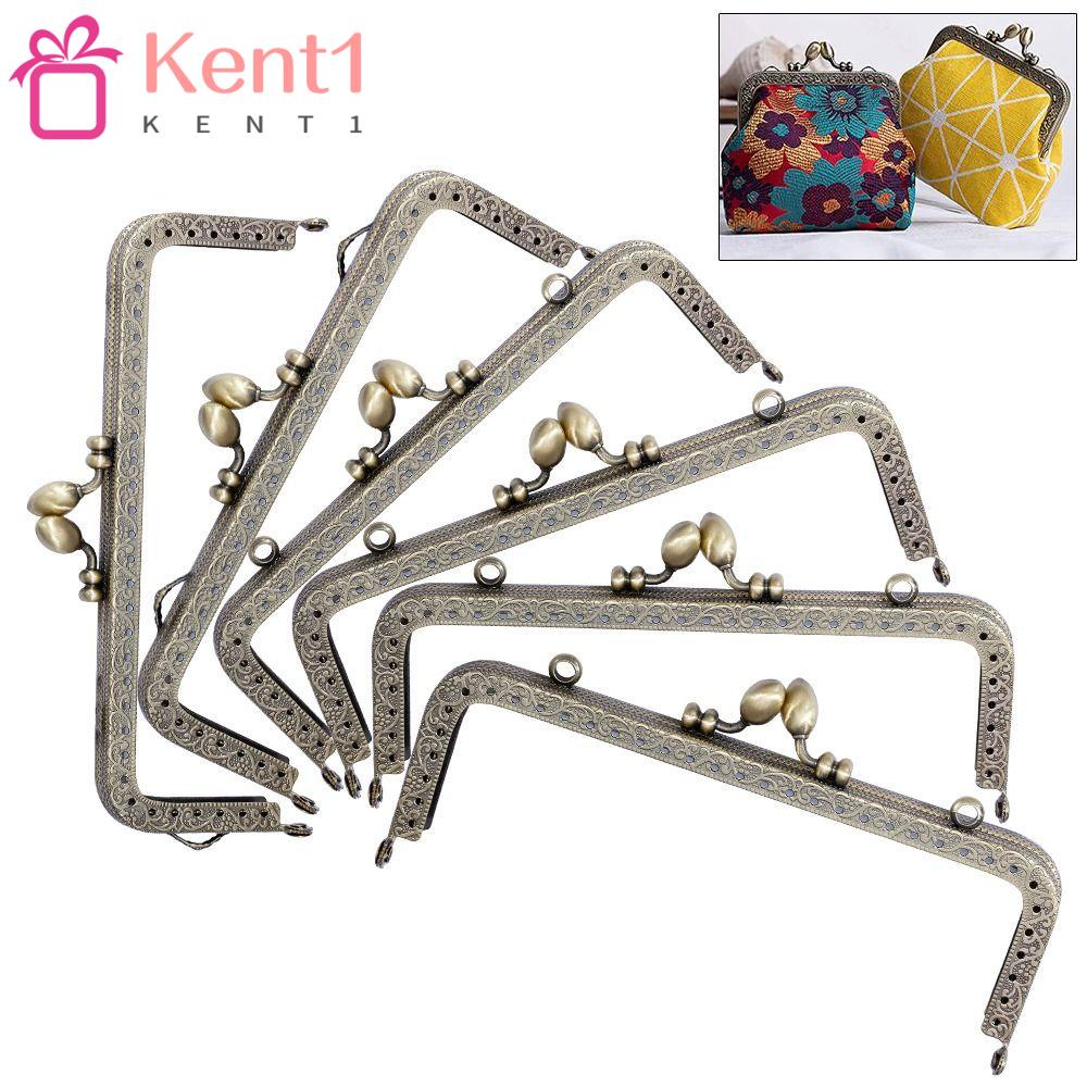 Khung Kẹp Kim Loại Họa Tiết Kiss Khóa Túi Xách DIY KENT1