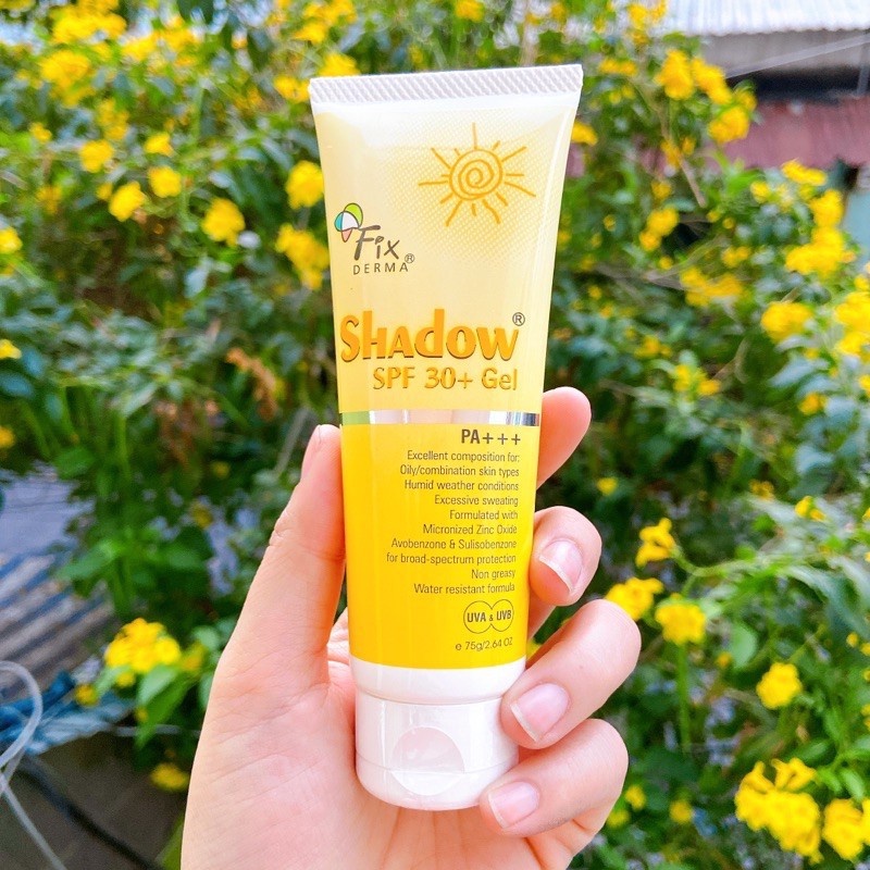 Kem chống nắng dạng gel Fixderma Shadow Gel SPF30+ 75g