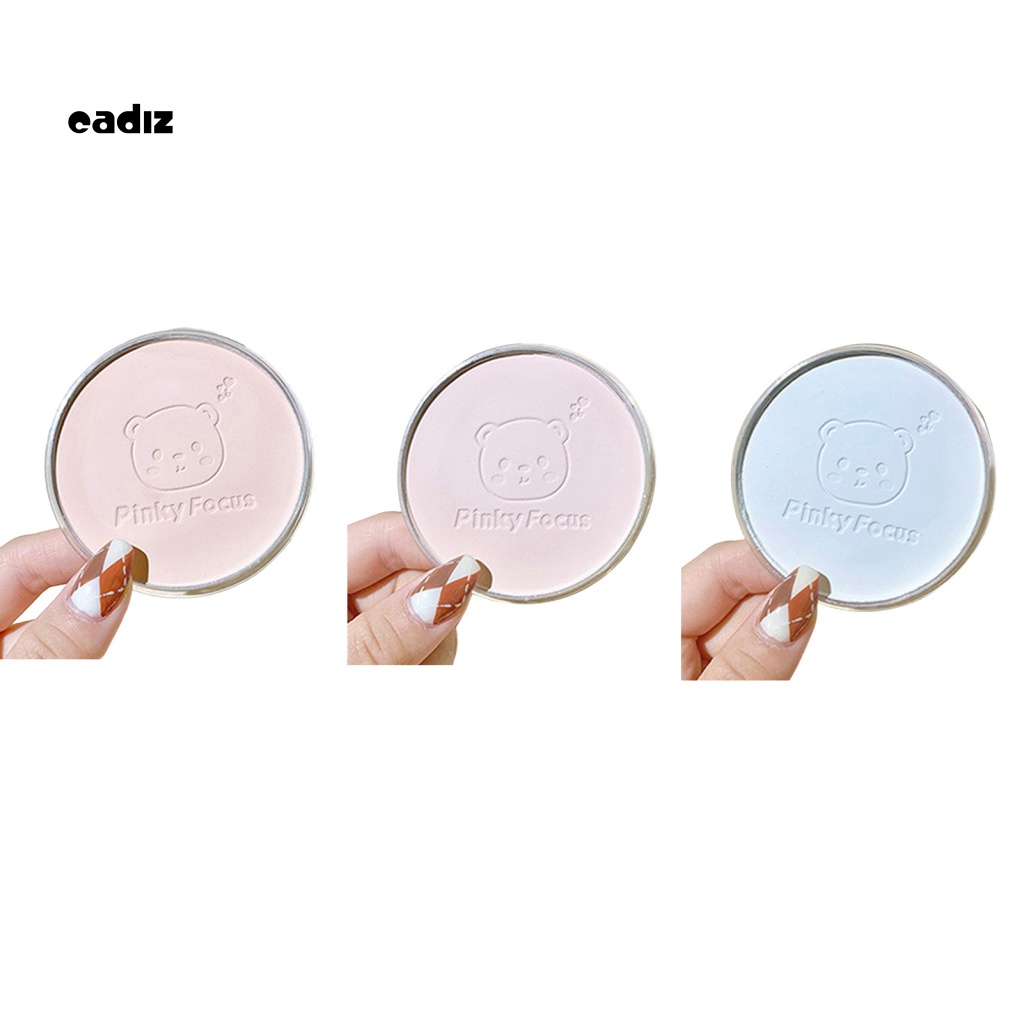 Phấn Nén Trang Điểm Bằng Nhựa Không Dính In Hình Gấu Cười Tươi Tắn Nhẹ Nhàng Lâu Trôi