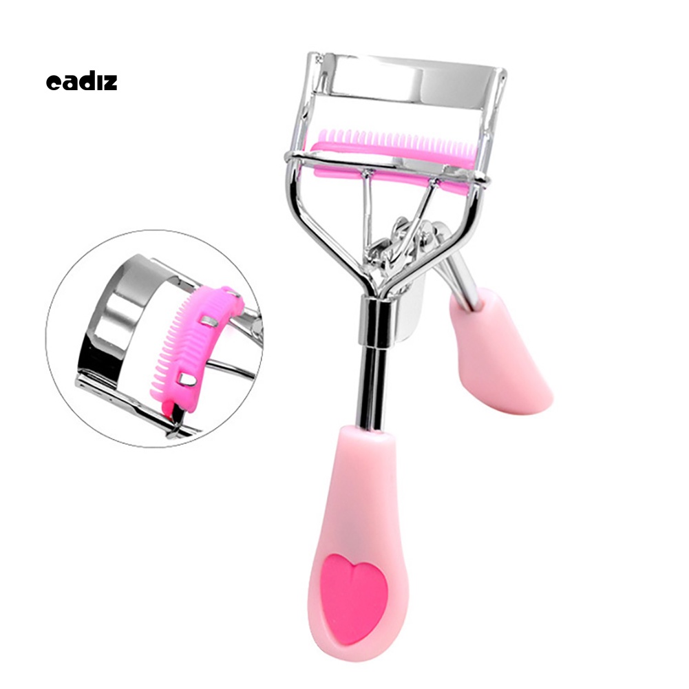 Lược Chải Mi Cong Góc Rộng Bằng Thép Carbon Trang Điểm Cho Nữ