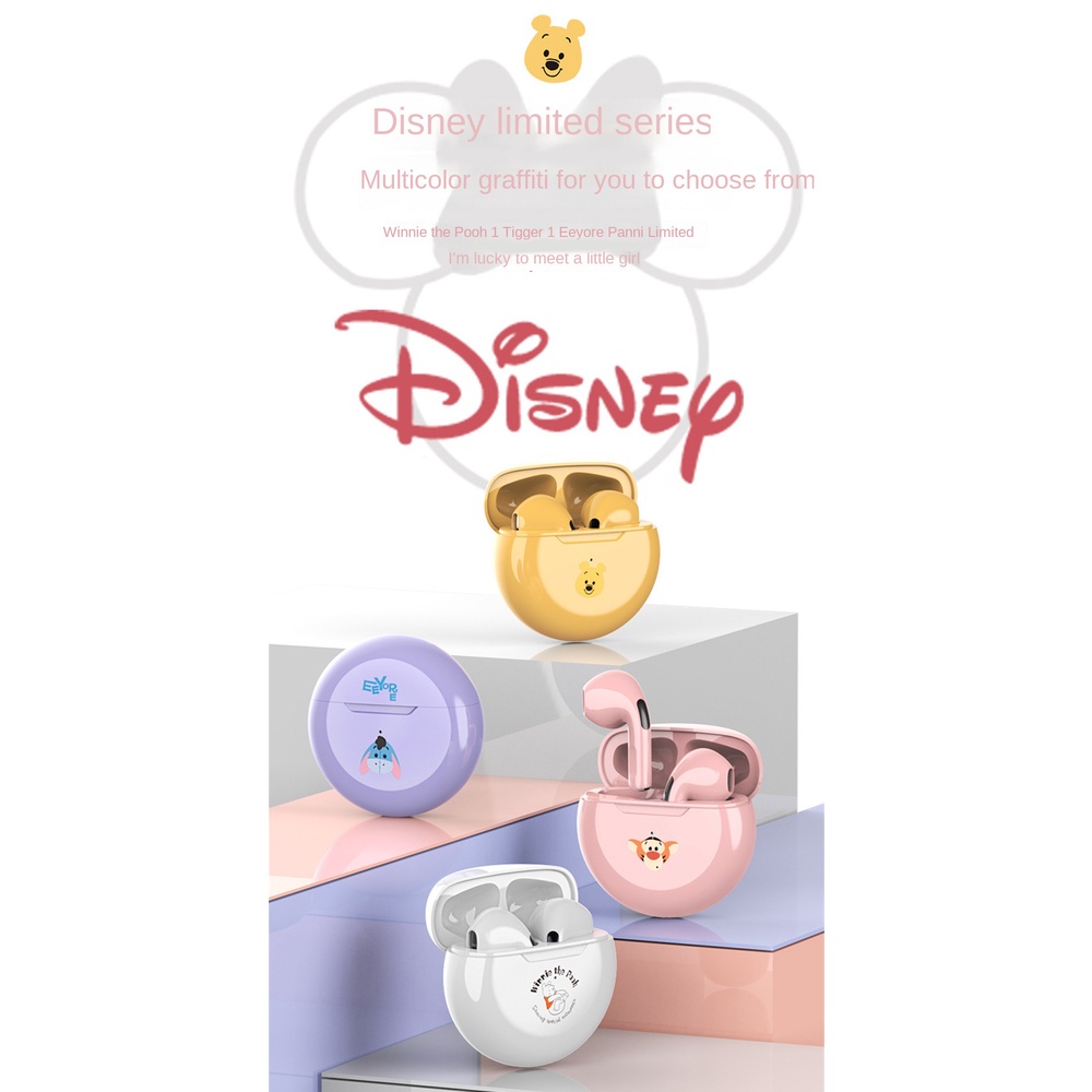 Tai nghe tương thích Bluetooth của Disney Joint Fx-909 Winnie The Pooh True Wireless Tws Nhỏ và Dễ thương Hàng chính hãng có giá trị cao