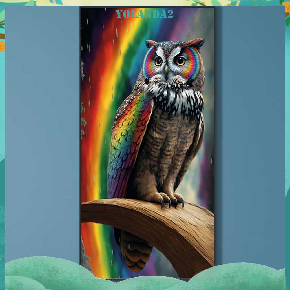 Tranh Đính Đá Kim Cương Toàn Bộ 5D DIY Hình Vẽ Con Cú