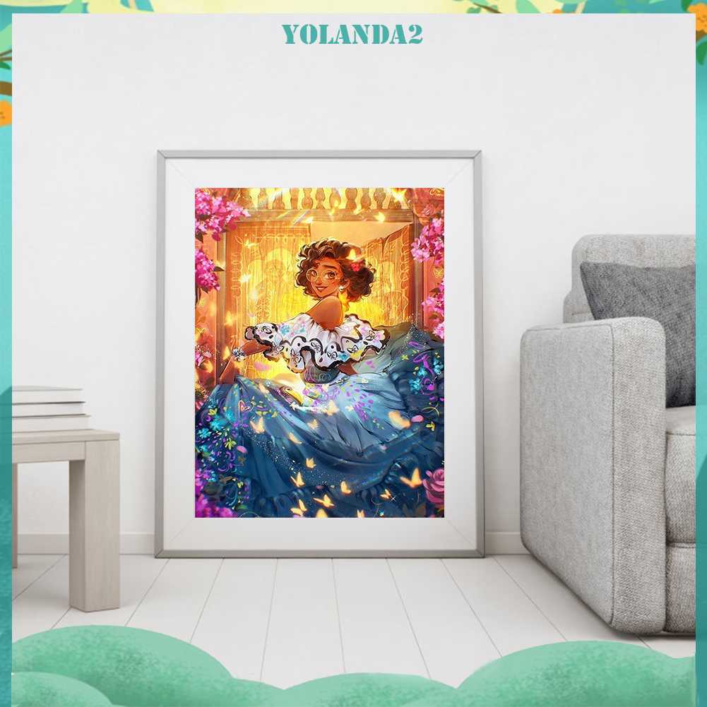 Tranh Đính Đá Kim Cương Toàn Bộ 5D DIY Hình Vẽ Công Chúa