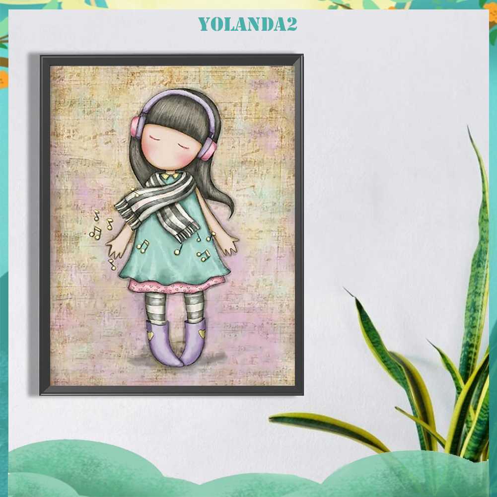 Bộ Tranh Đính Đá 5D Họa Tiết Hoạt Hình Độc Đáo DIY Dùng Trang Trí Nhà Cửa