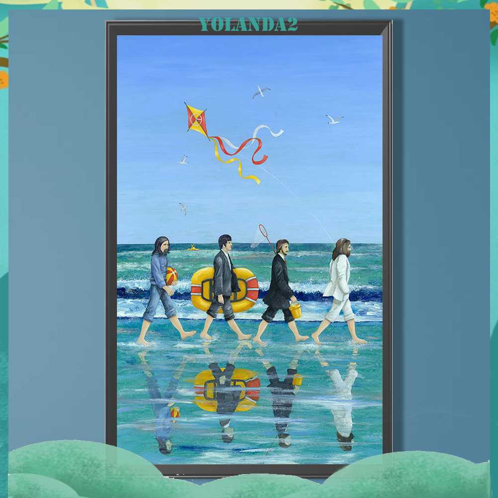 Tranh Đính Đá Kim Cương Toàn Bộ 5D DIY Hình Vẽ Con Đường Abbey