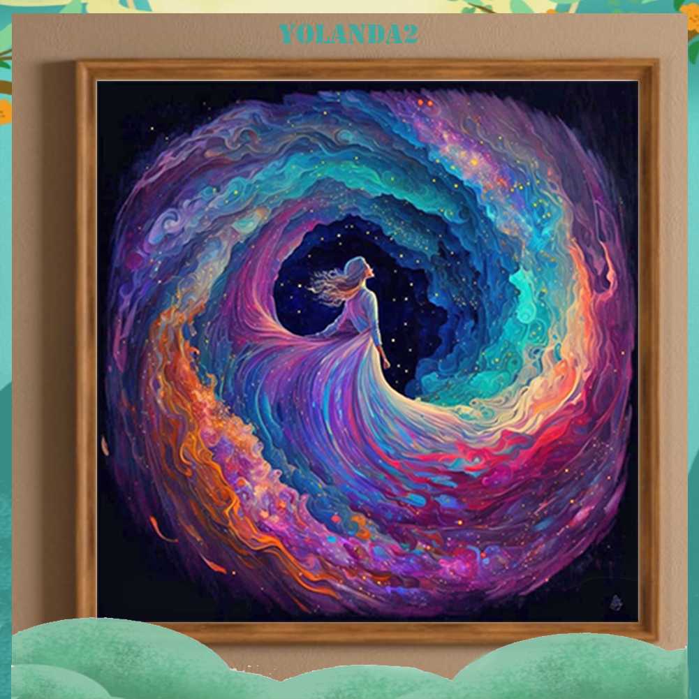 Tranh Đính Đá Kim Cương Toàn Bộ 5D DIY Hình Vẽ Cô Gái Trang Trí Nhà Cửa