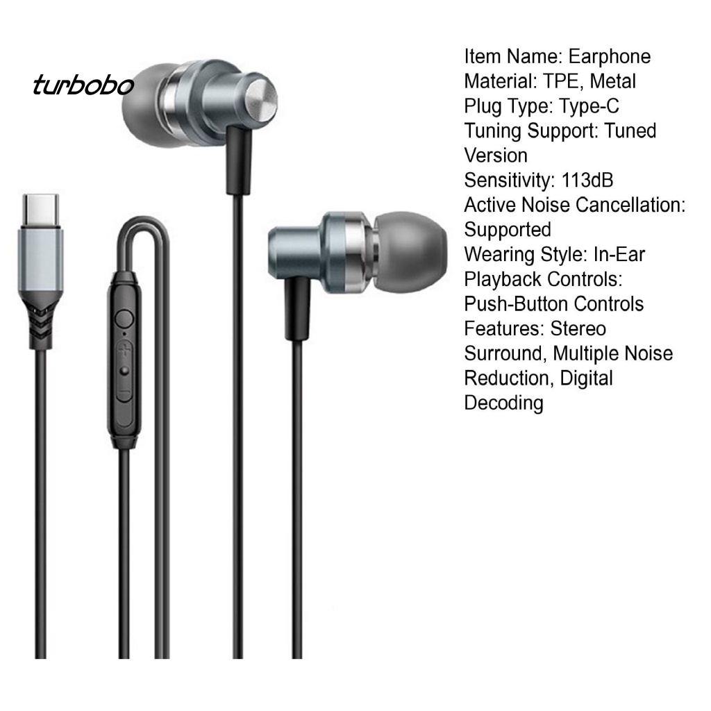 Tai Nghe Điện Thoại Loại C Turbobobo Chất Lượng Cao