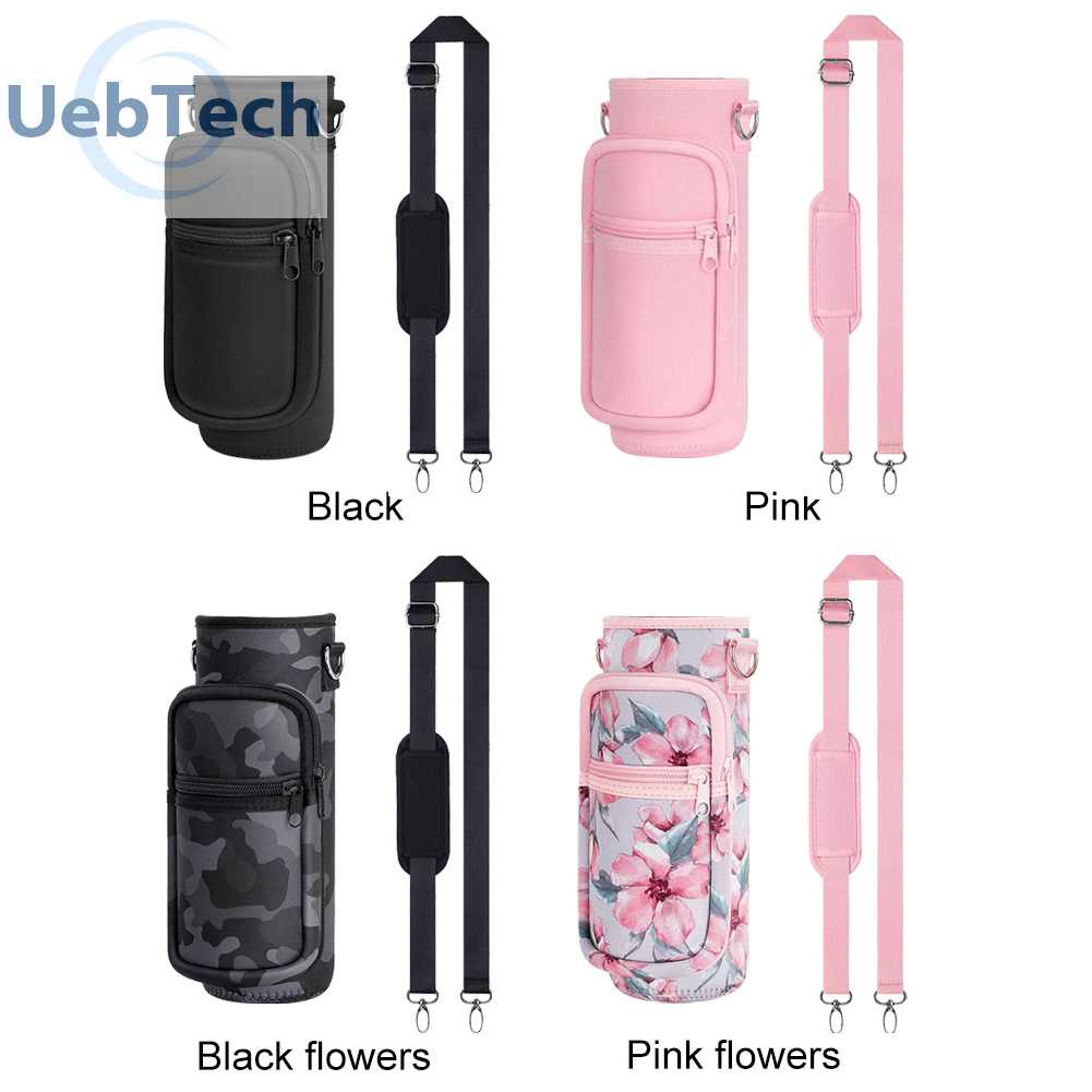 Túi Đựng Bình Nước 1000ML Bằng Cao Su Tổng Hợp Có Dây Đeo Vai Điều Chỉnh Đ