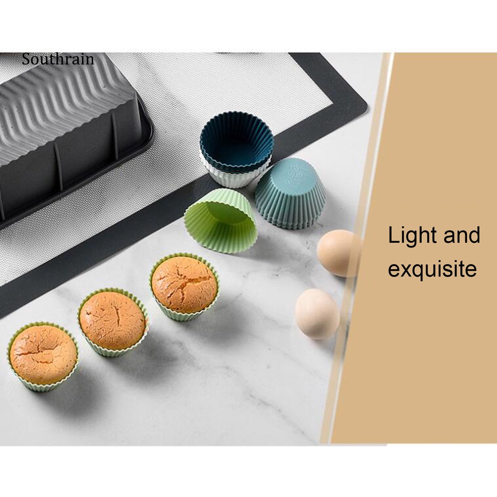 Set 12 Khuôn Silicone Làm Bánh Mousse Mini Chống Dầu Dễ Tháo Rời