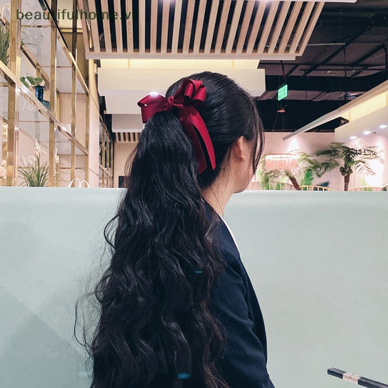 1 Kẹp Tóc Nơ Lớn Thời Trang Cho Nữ