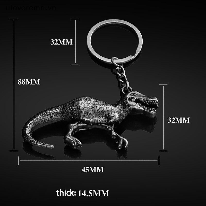 Uloveremn Móc Khóa Kim Loại Hình Khủng Long Vintage Thời Trang