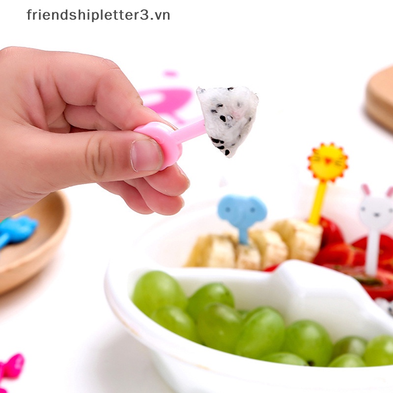 / / Mới / / 10 Nĩa Ăn Trái Cây / Tráng Miệng Hình Động Vật Hoạt Hình Dễ Thương