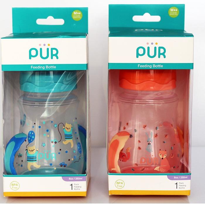PURE NATURE - BÌNH SỮA CỔ RỘNG CÓ QUAI PHÍA ĐÁY 250ML