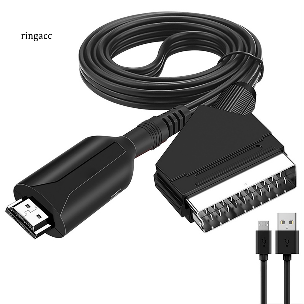 Bộ Chuyển Đổi Âm Thanh / Video RGA Mini Độ Phân Giải Cao Cho PS2 Sang HDMI-Compa Kèm Cáp USB Cho HDTV