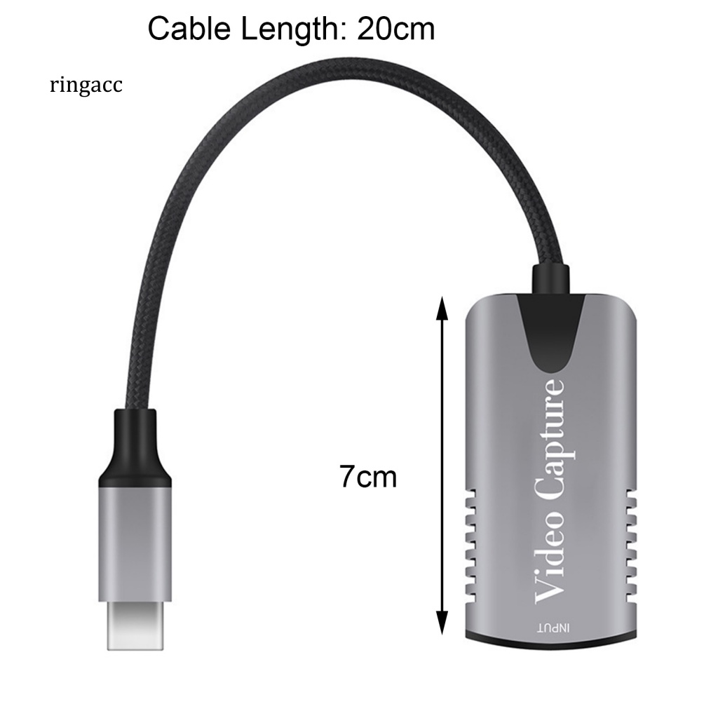 Thẻ Chuyển Đổi Tín Hiệu Video Ổn Định 1080P 4K 60HZ DC 5V / 0.4A Type-C Sang HDMI