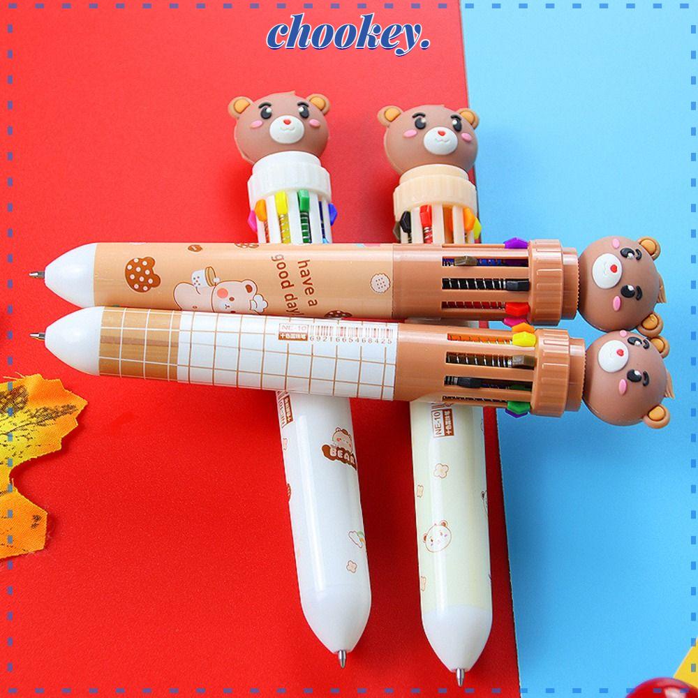 CHOOKEY Set 4 Bút Mực Kiểu Dáng Hoạt Hình Sáng Tạo