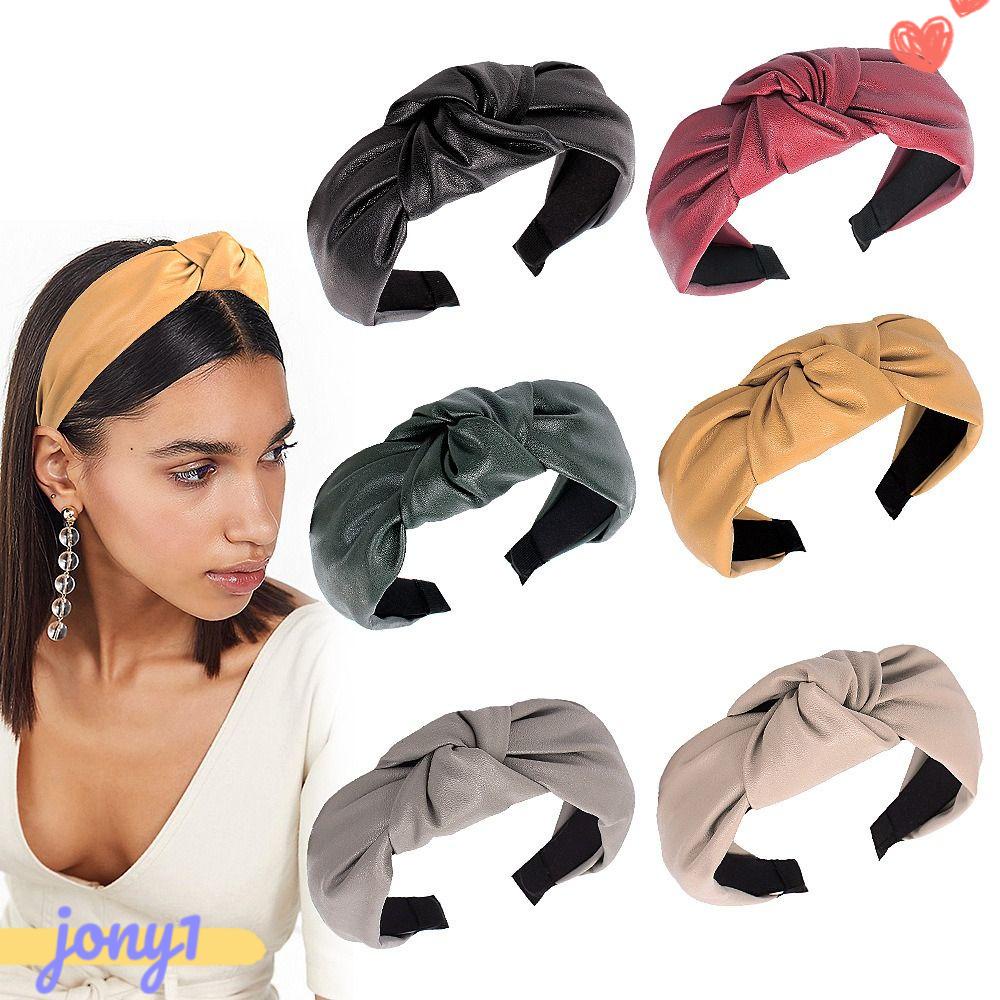 Băng Đô Cài Tóc Chất Liệu Da PU Dễ Thương Cho Bé Gái