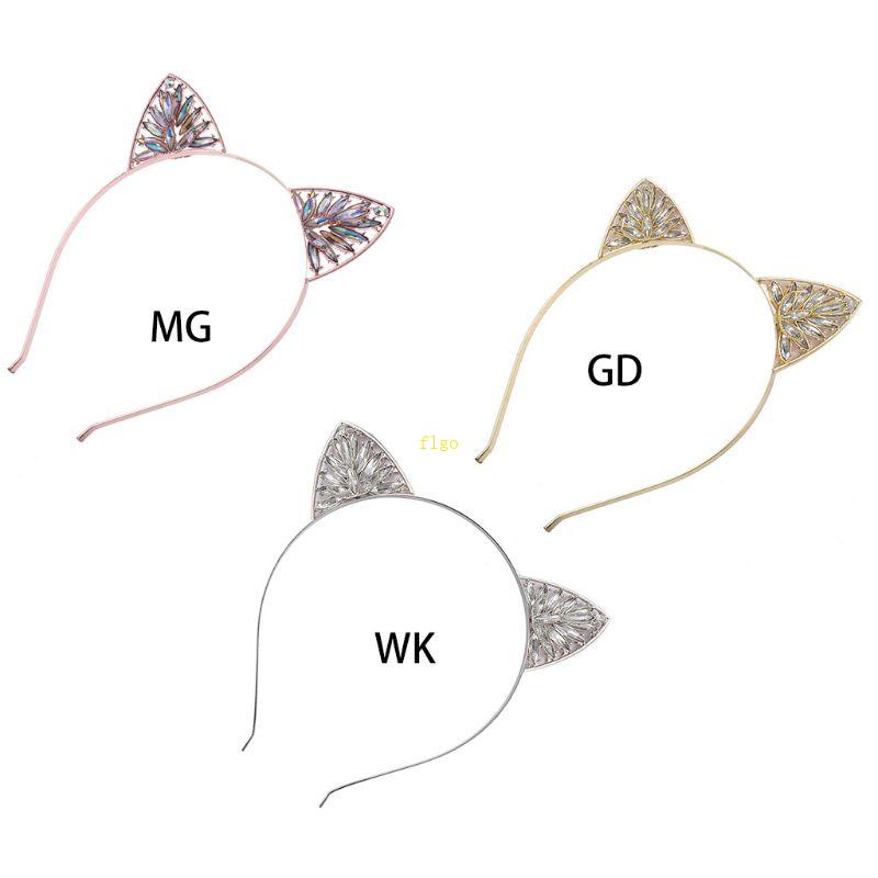 Flgo Băng Đô Cài Tóc Đính Đá Lấp Lánh Sang Trọng Trang Trí Tiệc Cưới / Giáng Sinh