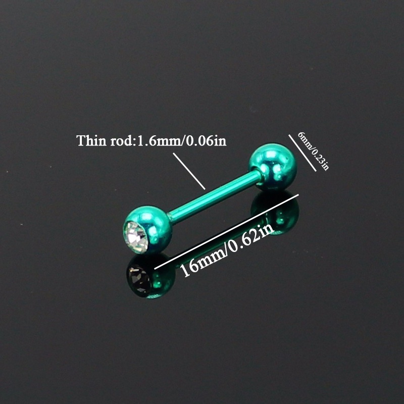 Khuyên Lưỡi Hình Quả Bóng Bằng Thép Không Gỉ Cá Tính