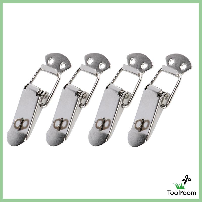 Set 4 Chốt Lò Xo Mini Bằng Thép Không Gỉ Chuyên Dụng Cho Hộp Nội Thất Trong Nhà