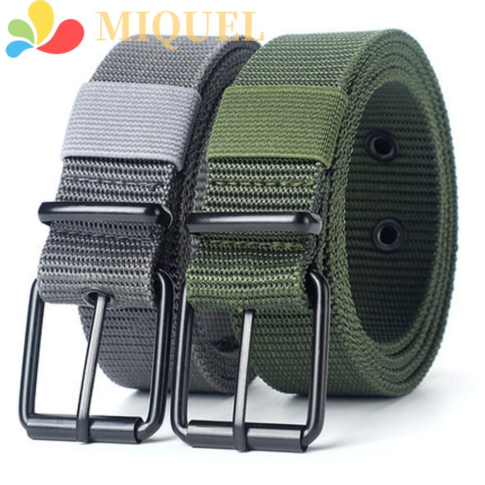 Thắt Lưng Vải Canvas Khóa Hợp Kim Phong Cách Hàn Quốc Thời Trang Cho Nam Và Nữ