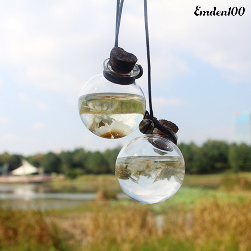 Lọ Rỗng Trong Suốt Đựng Nước Hoa Treo Xe Hơi / Nhà Cửa