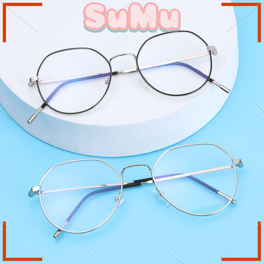 Mắt Kính Gọng Tròn Siêu Nhẹ Chống Ánh Sáng Xanh Thời Trang