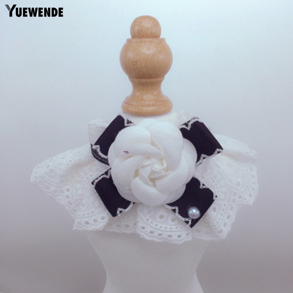 Yq.e Vòng Cổ Yếm Thắt Nơ Hoa Tinh Tế Dễ Mặc Tại Nhà Cho Thú Cưng