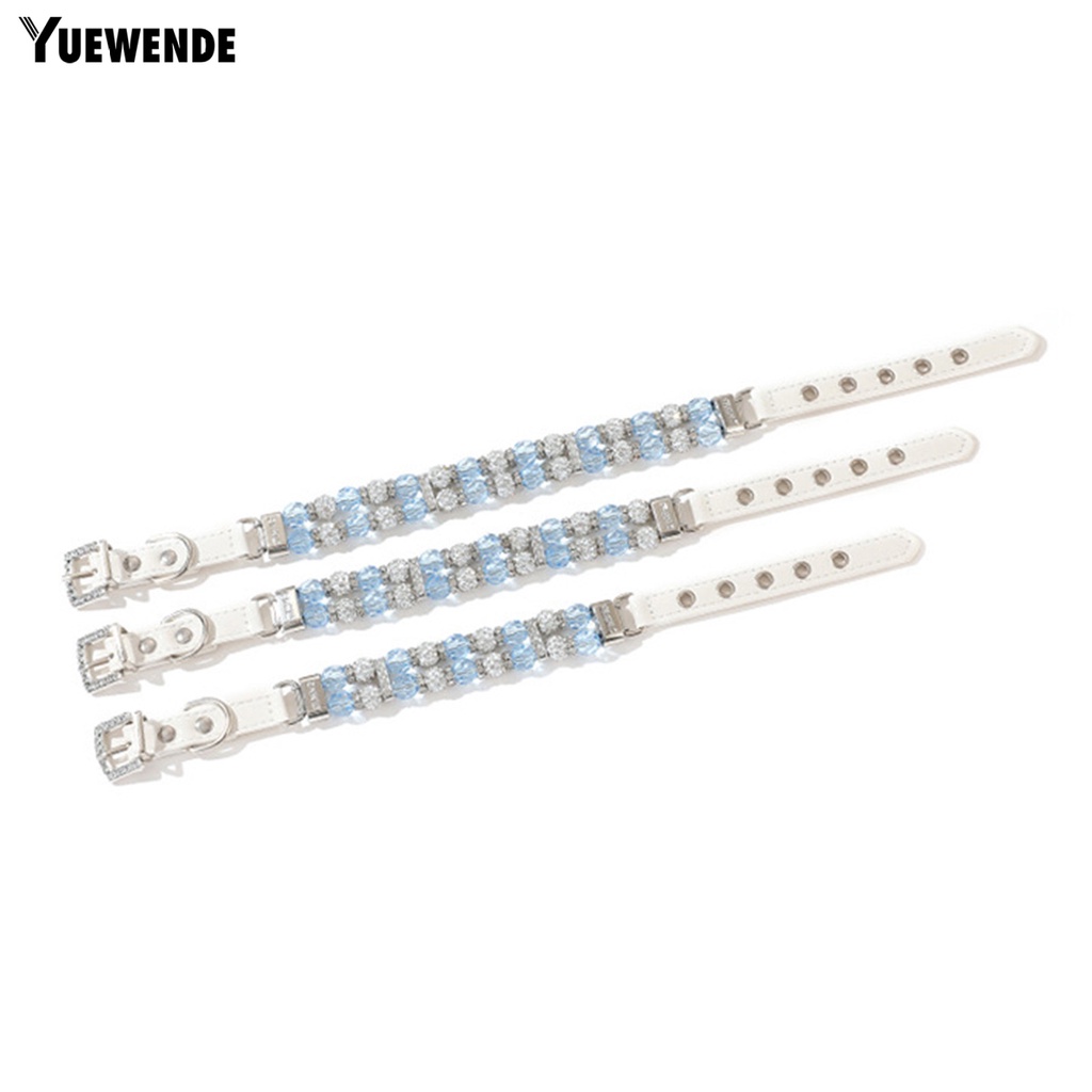 Vòng Cổ Đính Hạt 2 Hàng Màu Sắc Dành Cho Thú Cưng Cỡ Nhỏ / Vừa / Nhỏ