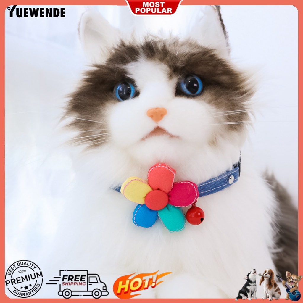 Vòng Cổ Hình Hoa Năm Cánh Có Thể Điều Chỉnh Cho Thú Cưng