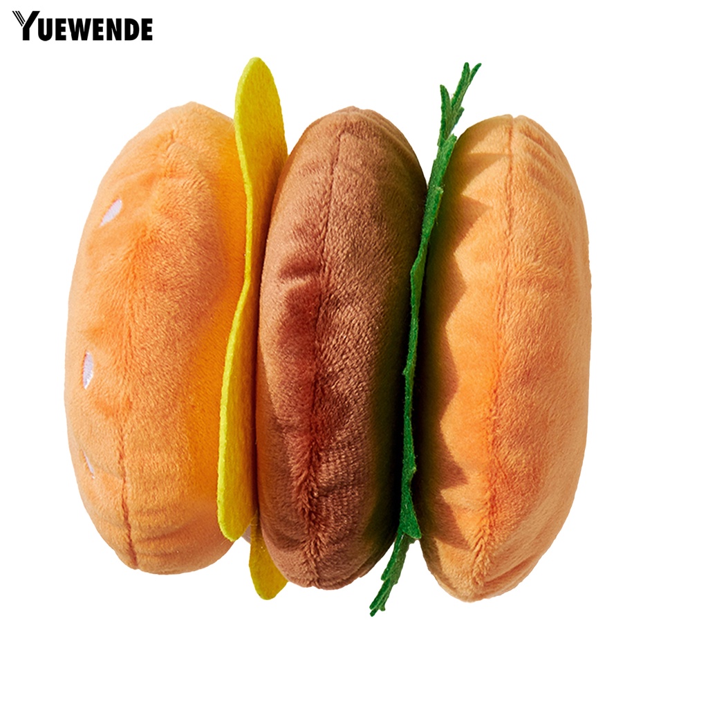 Đồ Chơi Nhai Hình Hamburger Phát Ra Âm Thanh Vui Nhộn Cho Thú Cưng
