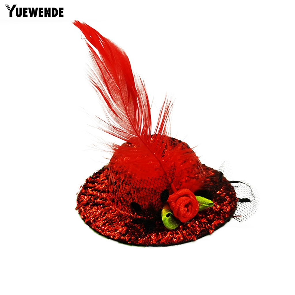 Yq.e Mũ Lông Gà Đính Lông Vũ Trang Trí Vui Nhộn Dành Cho Gia Cầm