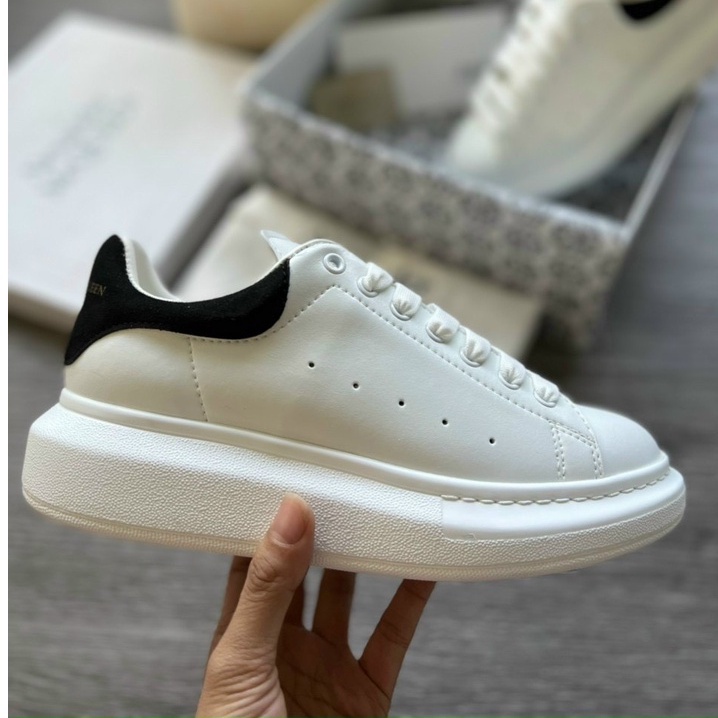 Giày thể thao alexander mc queen thể thao, giày MCQ độn đế tăng chiều cao nam nữ đen trắng giày đi học giá rẻ