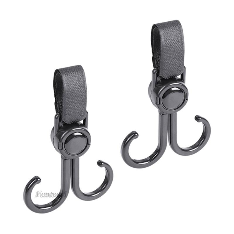 [Fenteer1] 2 Móc Treo Túi Xách Có Thể Xoay Được Dùng Cho Xe Đạp Trong Ký T