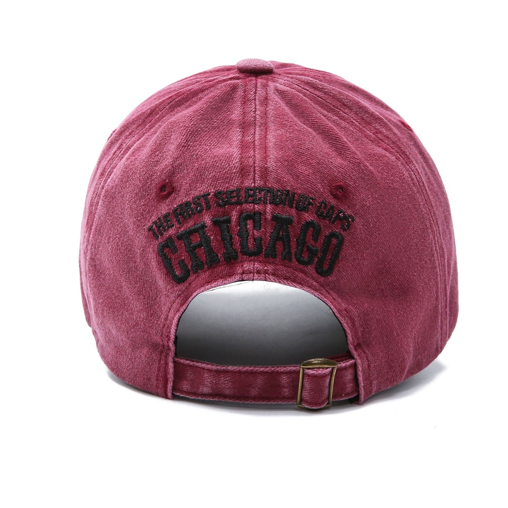 LINJW Mũ Lưỡi Trai Cotton Mềm Thêu Chữ Phong Cách Retro