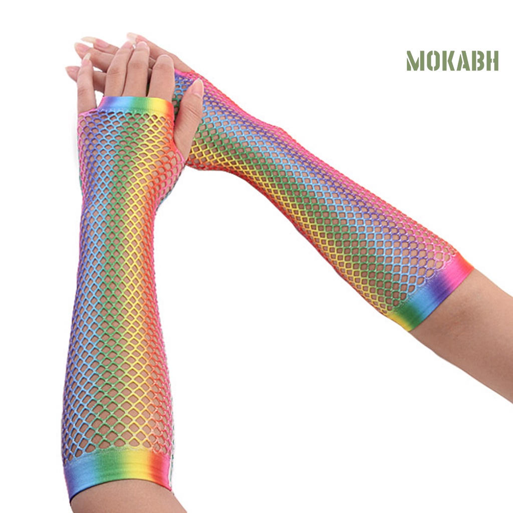 1 Đôi Găng Tay Lưới Hở Ngón Trọng Lượng Nhẹ Một Kích Thước Cho Lễ Hội