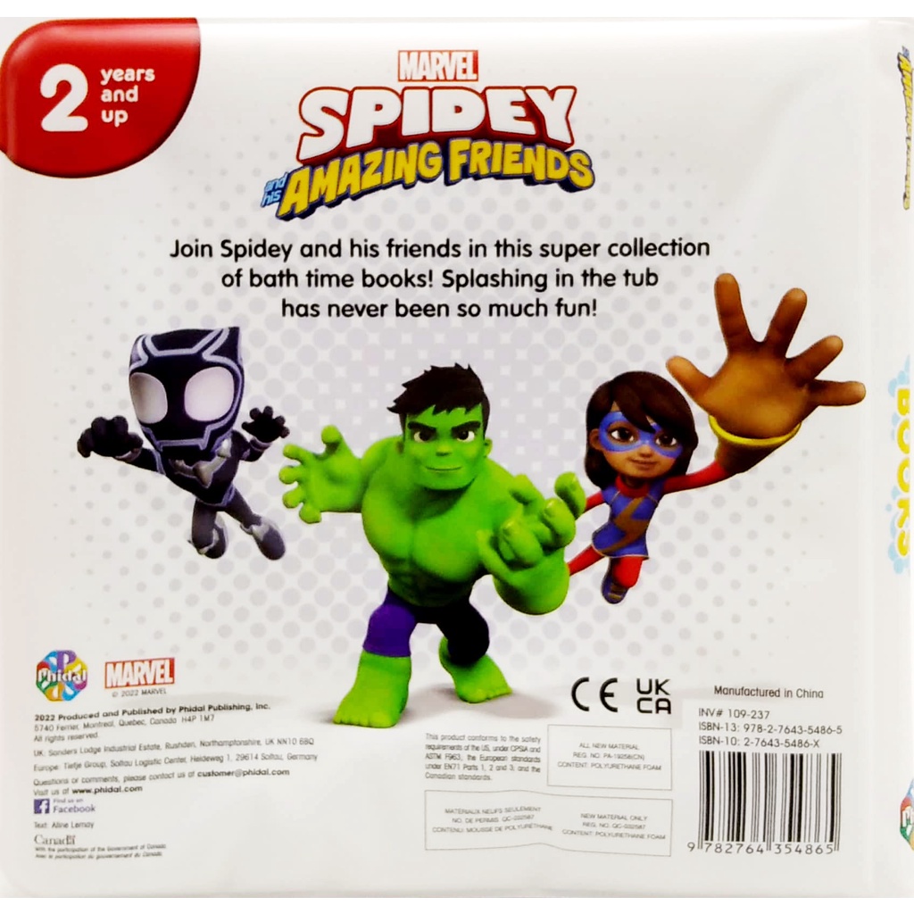 Marvel Spidey Or Spider-Man Bathtime Book