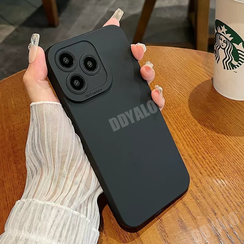 Ốp Điện Thoại Silicone Mềm Màu Trơn Chống Rơi Cho Realme C53 C55 NFC 2023 RealmeC53 DY