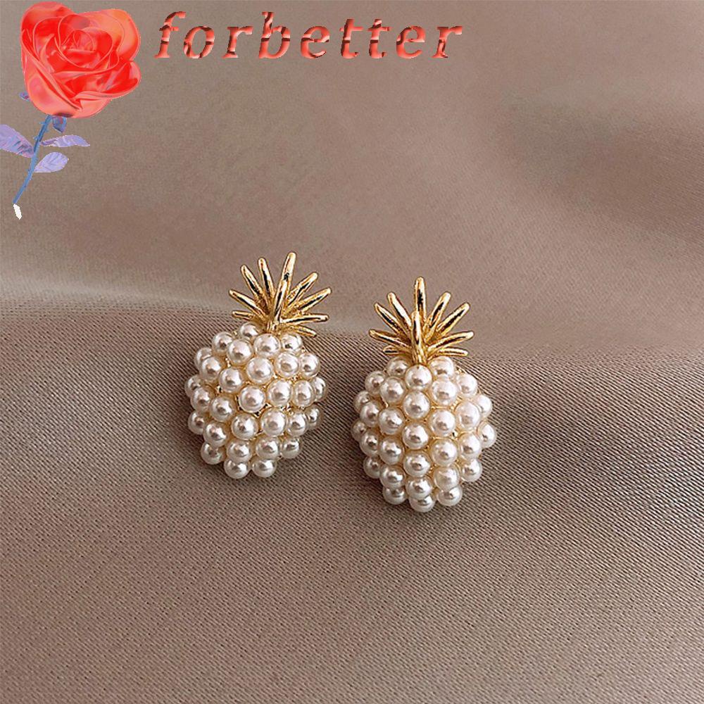 Khuyên Tai Hình Quả Dứa Phong Cách Vintage Thanh Lịch Thời Trang Cho Nữ