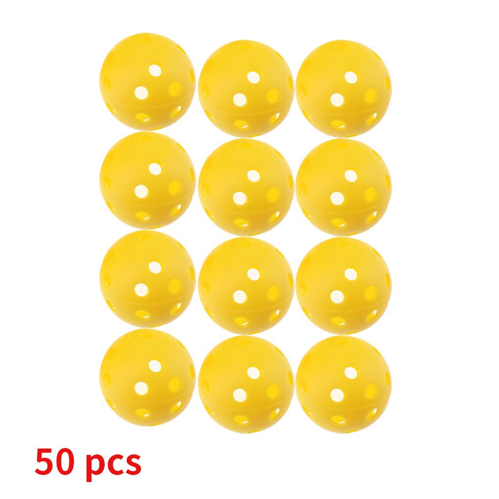Bộ 50 Quả Bóng Golf 26 Lỗ Thiết Kế Đục Lỗ Độc Đáo Dùng Luyện Tập Trong Nhà Cho Bé