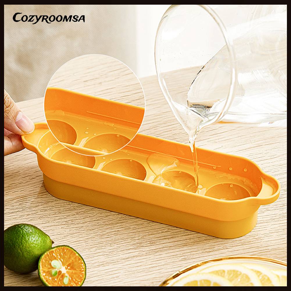 Khuôn Silicone Làm Đá 4 Ô Có Thể Tái Sử Dụng