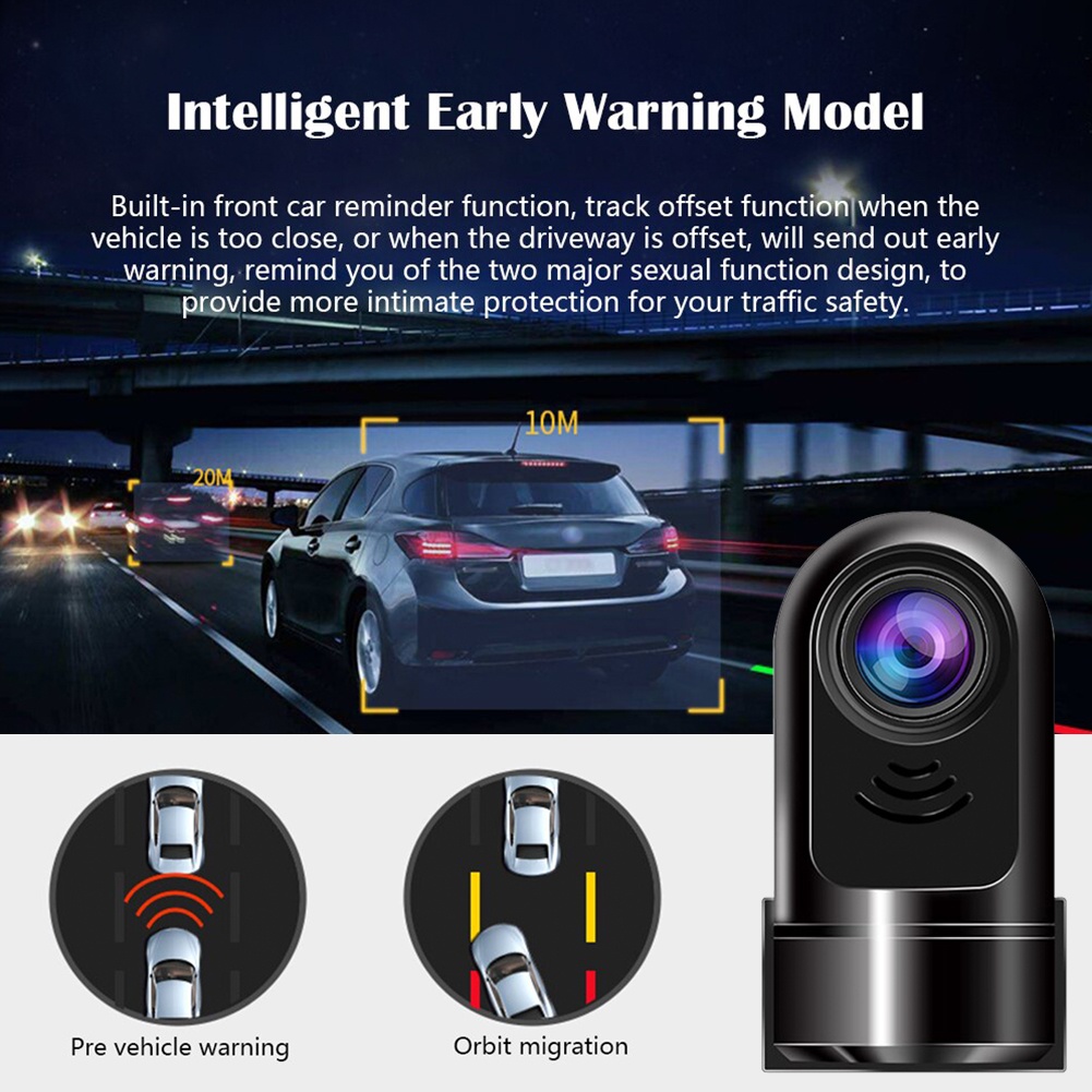 Máy Ghi Hình Góc Rộng 170 Độ Kết Nối USB ADAS