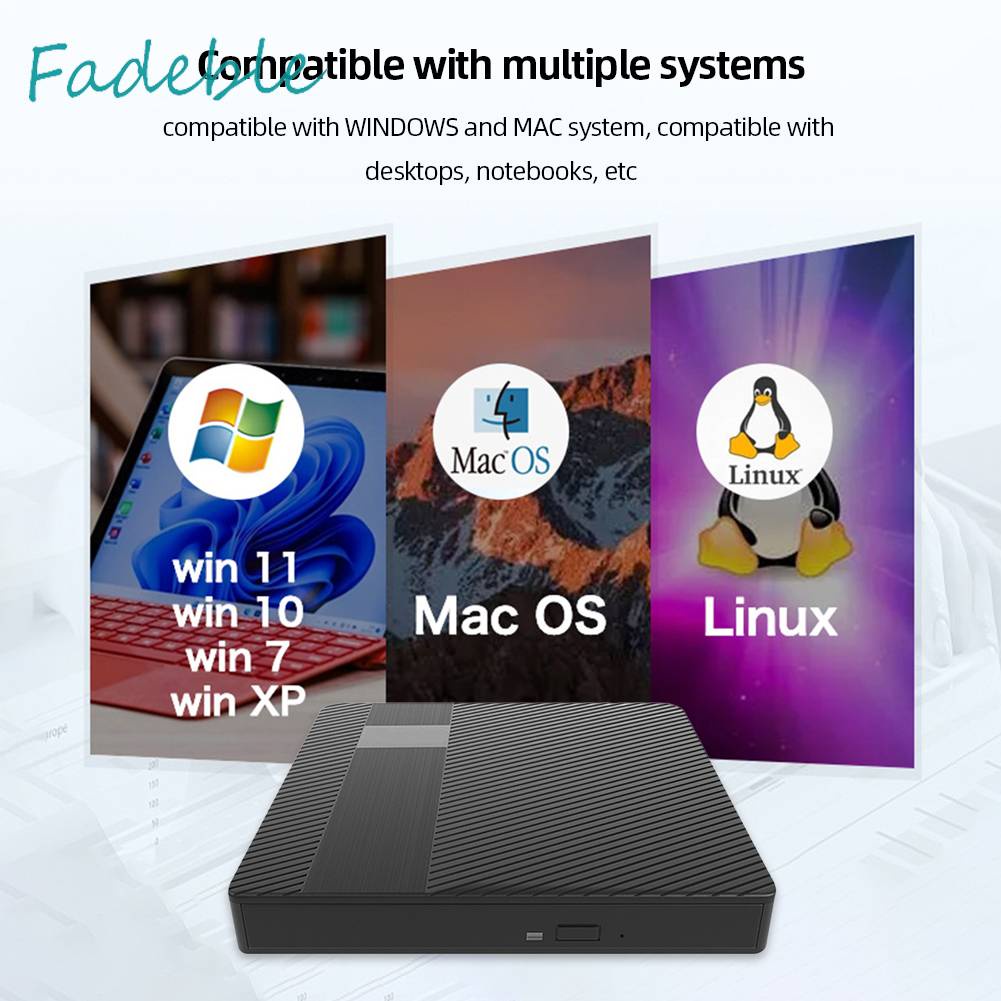 Ổ Đĩa USB 3.0 Và Type-C DVD RW CD Cho Laptop PC