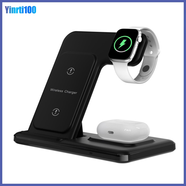 Đế Sạc Nhanh Không Dây Yinrti 3 Trong 1 Cho Iphone Iwatch