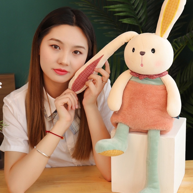Thú Nhồi Bông Hình Thỏ Tai Gấu Dễ Thương Cho Bé