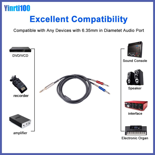 Dây Cáp Âm Thanh 6.35 Abs Stereo 6.35 6.35 Mono BLS0201