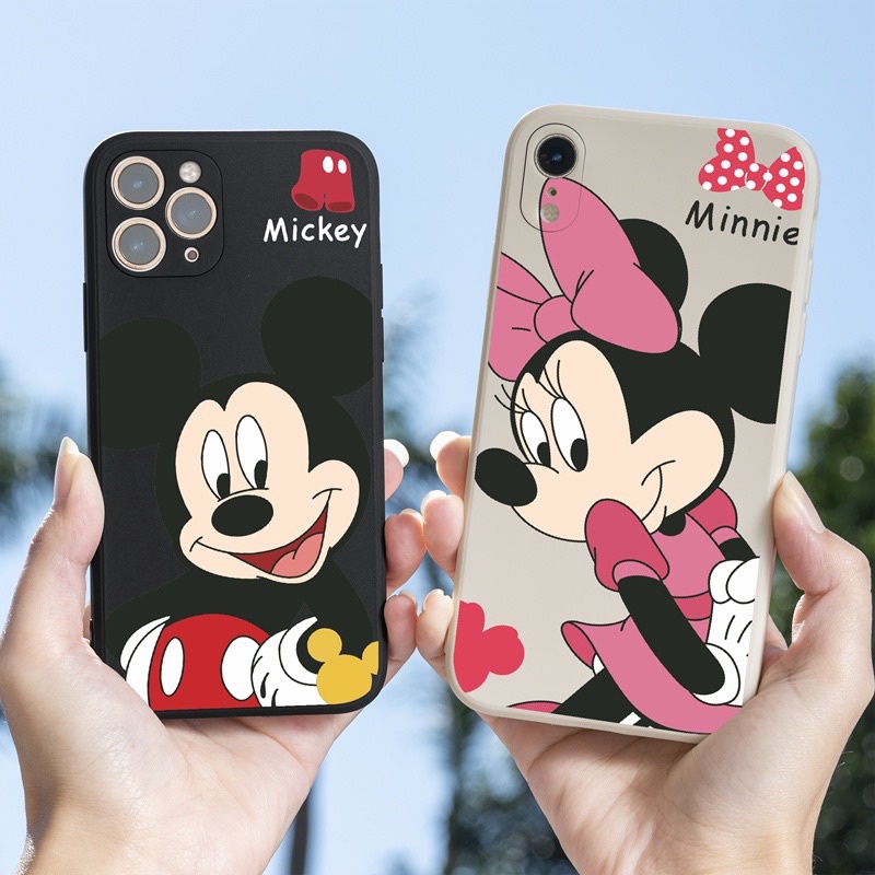 Ốp cạnh vuông giả ip14 hình mickey  X,Xs,Xsmax,7Plus,8Plus/xr/11promax/12promax/11/11pro /14promax