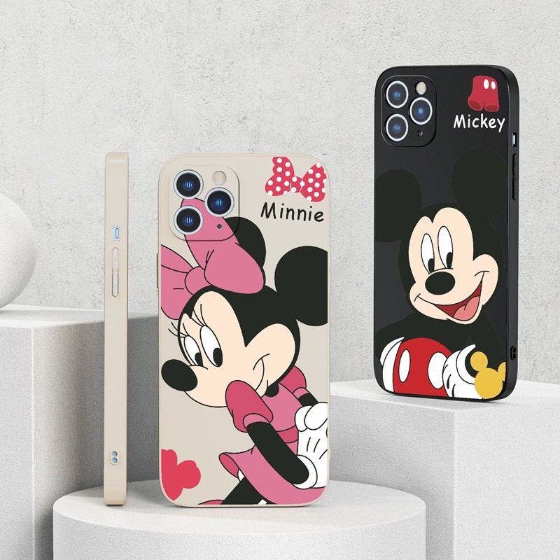 Ốp cạnh vuông giả ip14 hình mickey  X,Xs,Xsmax,7Plus,8Plus/xr/11promax/12promax/11/11pro /14promax